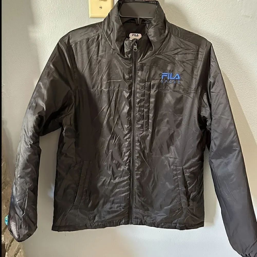 Fila Sport Woman's Black Puffer Jacket Size Large